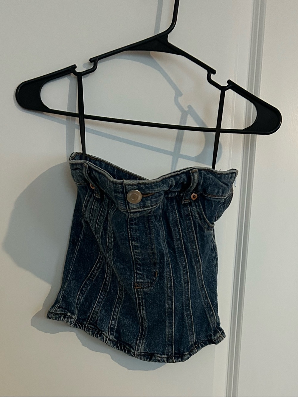 Divided Dark Blue Denim Tube Top